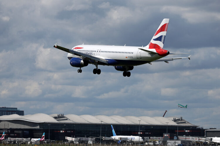 british airways, ukidanje leta, peking