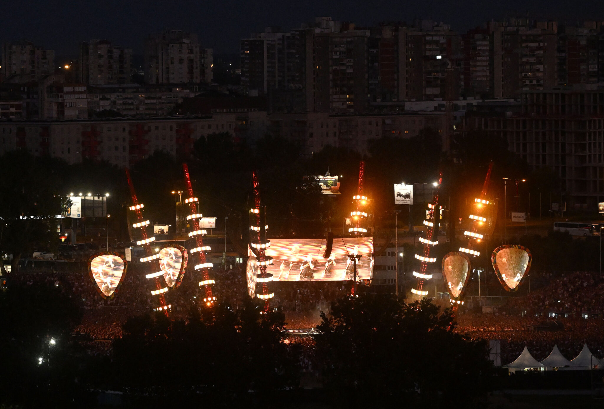 Ed Sheeran performs before 70,000 fans in Zagreb N1