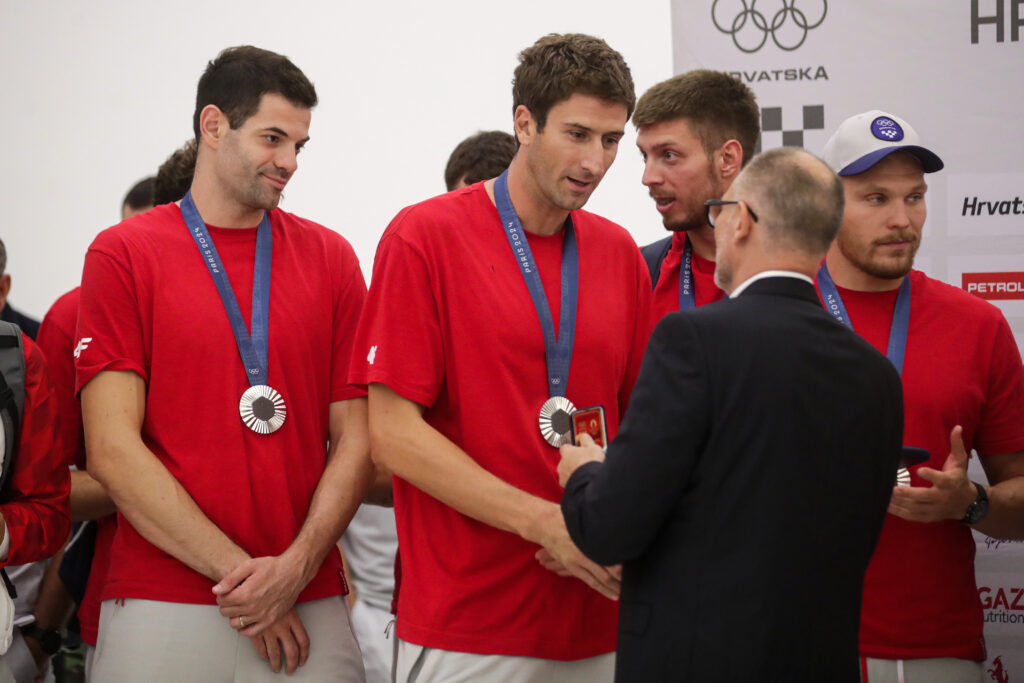 Svečani doček hrvatski olimpijaca u zračnoj luci Zagreb