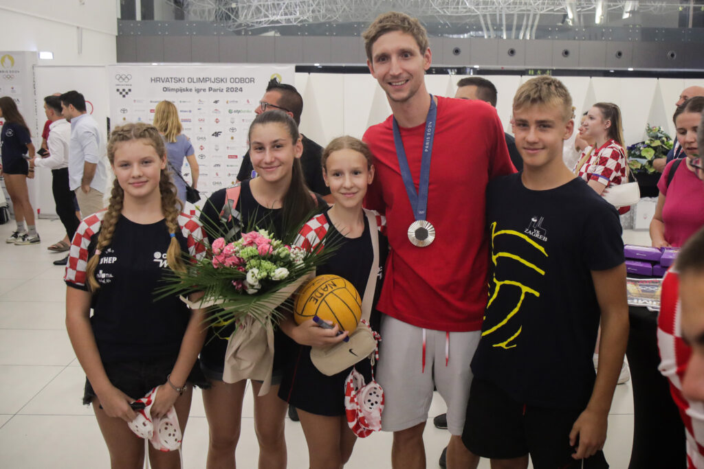 Svečani doček hrvatski olimpijaca u zračnoj luci Zagreb