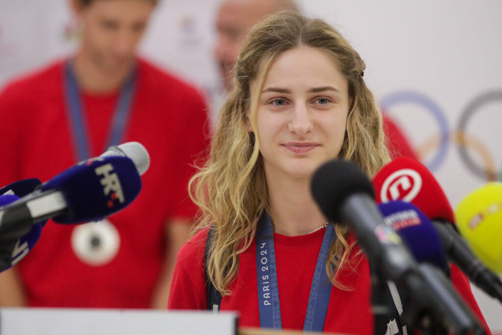 Svečani doček hrvatski olimpijaca u zračnoj luci Zagreb