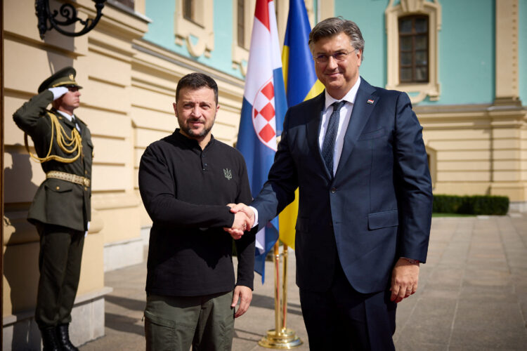 Volodimir Zelenski i Andrej Plenković