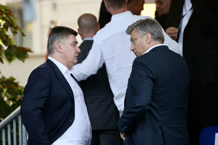 predsjedndik Republike Zoran Milan ović i predsjednik Vlade Andrej Plenković