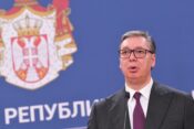 Aleksandar Vučić drži konferenciju za medije u Beogradu.