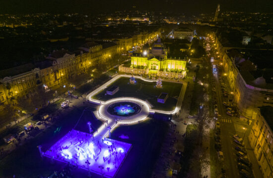 Pogled iz zraka na Advent u Zagebu