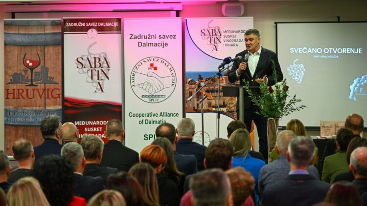 Predsjednik Republike Zoran Milanović otvorio je 34. Međunarodni susret vinograda i vinara Sabatina 2024.