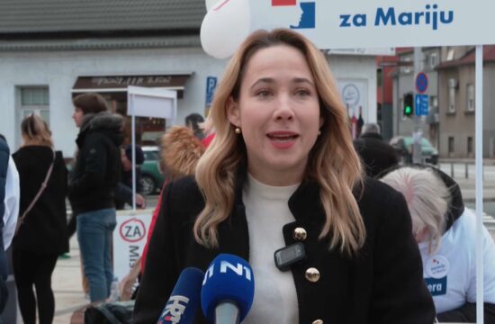 Marija Selak Raspudić dala izjavu za medije.