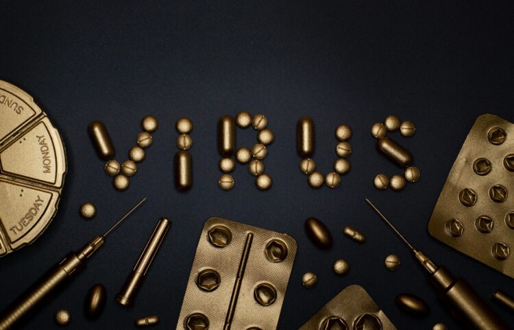 riječ 'virus' od zlatnih tableta